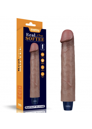 Реалистичный вибратор, REAL SOFTEE, 20 см